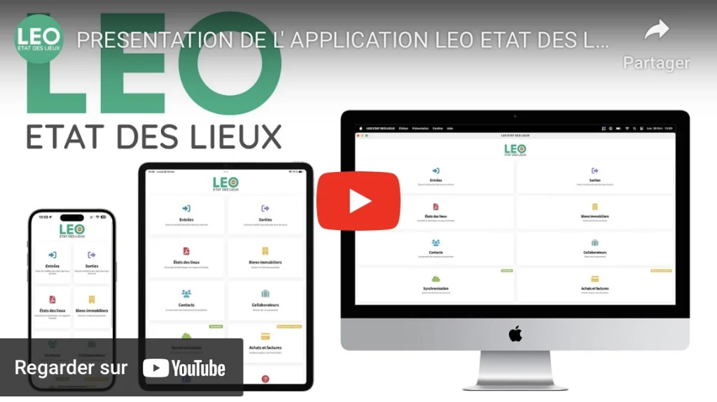 VIDÉO PRÉSENTATION APPLICATION LEO ETAT DES LIEUX